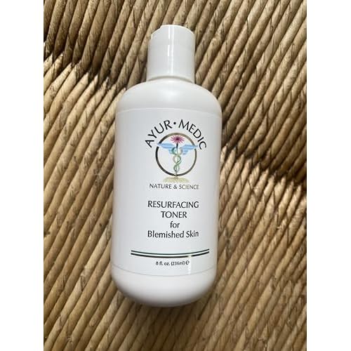 Ayur-Medic Resurfacing Toner ? Gentle Facial Exfoliator That Hydrates Skin and Promotes a Fresh, Radiant Complexion, 8 oz