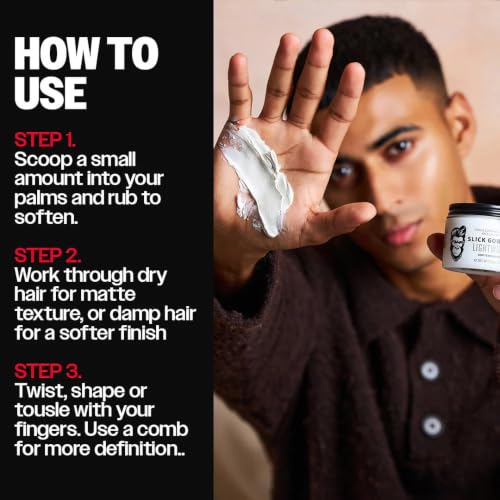 Slick Gorilla Lightwork Matte Hair Clay for Men - 2.5 oz