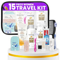 TrekTote Travel Toiletry Kit for Women – 15-Piece TSA-Approved Set