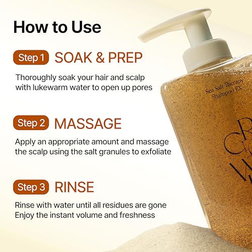 GROWUS Sea Salt Clarifying Shampoo for Oily Scalp - 16.9 fl. oz.