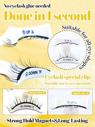 Magnetic Eyelashes with Applicator - Reusable & Glue-Free