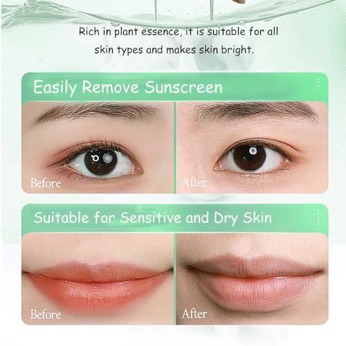 Cleansing Oil Mini Natural Makeup Remover Portable 20pcs Gentle Moisturizing Cleansing Oil for All Skin Types, Travel with (Rose)