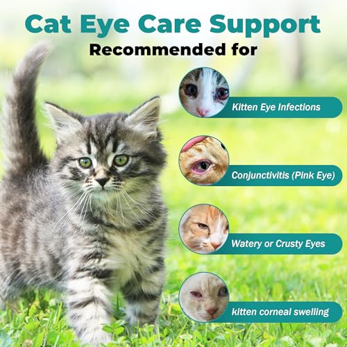 VivaElixir Cat Eye Infection & Vision Support Drops for Cats & Kittens