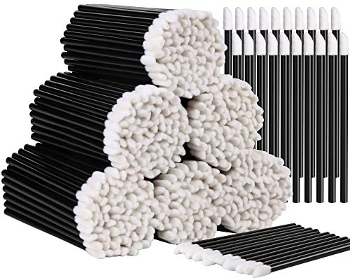Teenitor 600 Pcs Disposable Lip Applicators - Flocked Lint-Free Wands