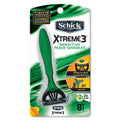 Schick Xtreme3 Triple Blade Closeness Razors, Sensitive, 8 Count