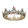 SWEETV Baroque Queen Crown Tiara for Women - Wedding & Prom Accessory