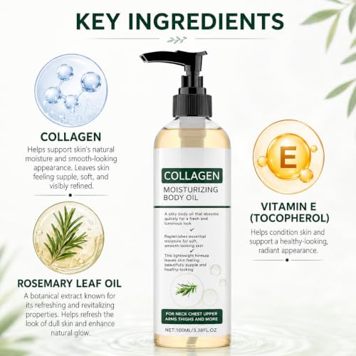 Elycura Collagen Body Oil - Firming & Vitamin Enriched Formula