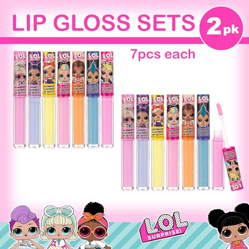 L.O.L. Surprise! 14pc Lip Gloss Set - Flavored Party Favors