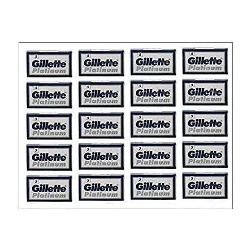 25 GILLETTE Platinum Double Edge Razor Blades Made in Russia