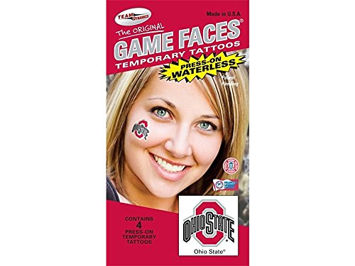 Ohio State Buckeyes 4-Pack Waterless Temporary Tattoos
