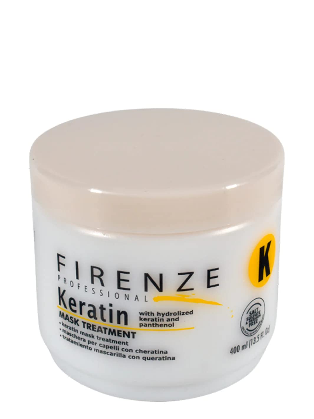 Firenze Professional Keratin Mask Hair Treatment (salt sulfate & paraben free) 13.5 oz with Free Red Gift Bag