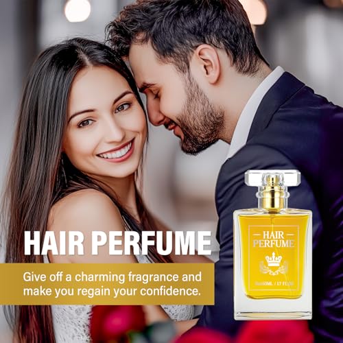Hair Perfume Mist with Essential Oils - Moisturizing Shine Spray, 1.7 fl oz