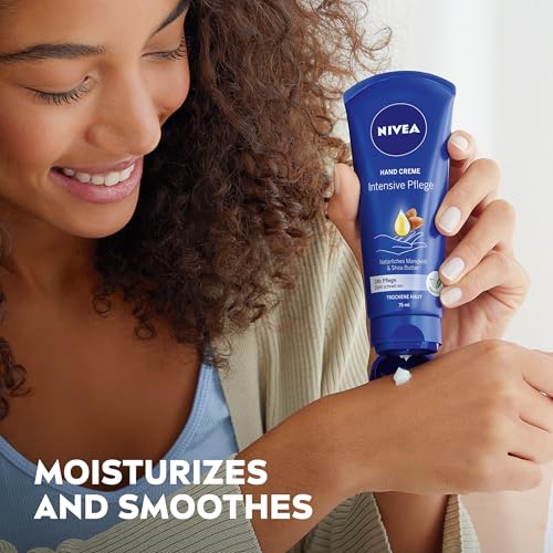 NIVEA Skin Care Set For Her, Nourishing Body Wash, Moisturizing Body Lotion, Lip Balm Stick with Shea Butter, & Multi Purpose Face, Body & Foot Cream, 4 Piece Gift Set