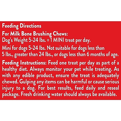 Milk-Bone Original Brushing Chews, 18 Mini Daily Dental Dog Treats (Pack of 5) Scrubbing Action Helps Clean Teeth