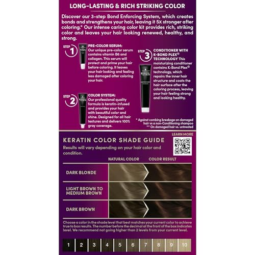 Schwarzkopf Keratin Color Permanent Hair Dye - Intense Cocoa 1 Count