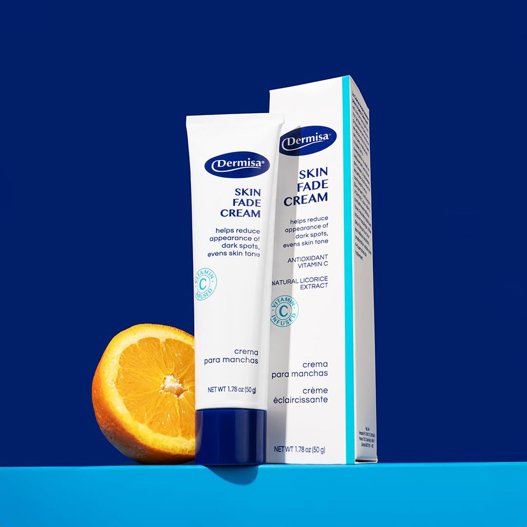 Dermisa Skin Fade Cream with Vitamin C | Helps Reduce Dark Spots and Age Spots | All Skin Types | 1.78 OZ | Pack of 1