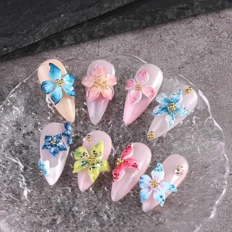 3D Flower Nail Art Silicone Mold Kit with Sculpture Pen
