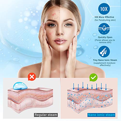 AOEDEO Nano Ionic Face Steamer with Skin Kit - Deep Cleansing & SPA