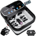 OOAMBB Collapsible Foot Spa Bath with Remote Control, Heat, Bubble, Timer - Matte Black
