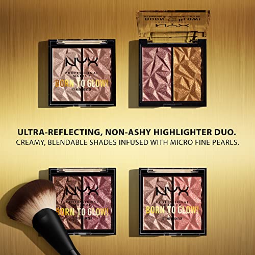 NYX Born To Glow Icy Highlighter Duo - High Key Flex