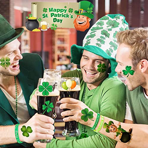 St. Patrick's Day Temporary Tattoos, 229+ PCS, 28 Sheets