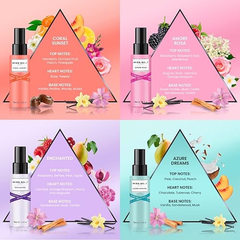 So...? Mediterranean 4-Piece Body Spray Gift Set for Women