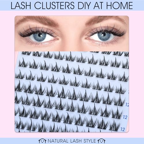 Manga Lash Clusters Kit 8-14mm CC Curl Wispy Eyelash Extensions