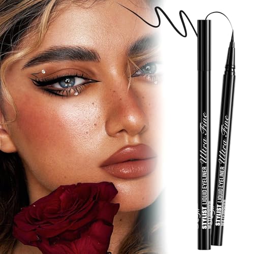 MARIA AYORA Waterproof Liquid Eyeliner - 16HR Long Lasting (Pack of 3)