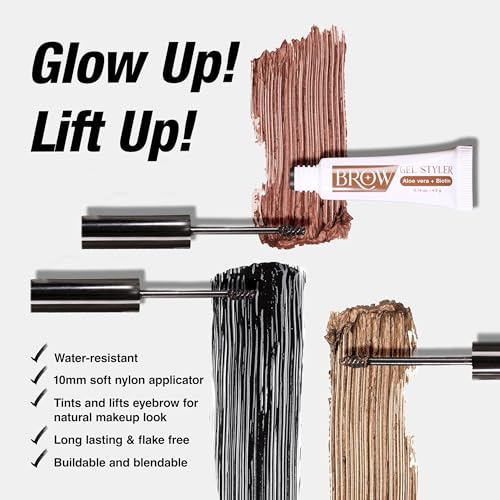 EBIN Brow Gel Styler Medium Brown - Water Resistant