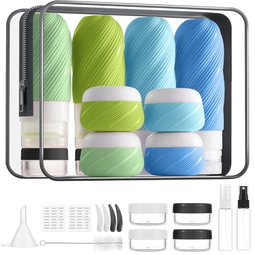 LitBear 23 Pack TSA Approved Travel Bottles & Toiletry Containers Set