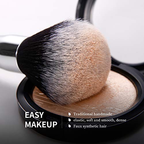 DUcare Silverblack 32-Piece Professional Makeup Brush Set - Ultra-soft Synthetic Brushes for Face & Eyes