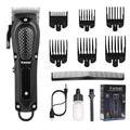 KEMEI Professional Cordless Hair Clippers for Men, 4-Speed Barber Trimmer