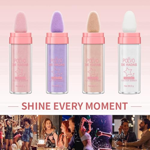 URQT Fairy Dust Highlighter Powder 4-Pack - Shimmer Body Glitter