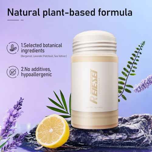 Natural Deodorant with Naturally Derived Ingredients Deodorant for Women and Men,Aluminum Free,72 Hour Odor Control,Lavender and lemon scent