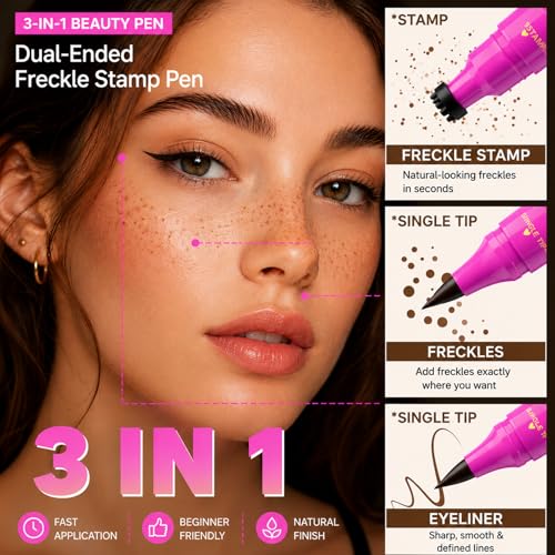 Dual-Head Freckle Stamp Pen - Natural Waterproof Makeup