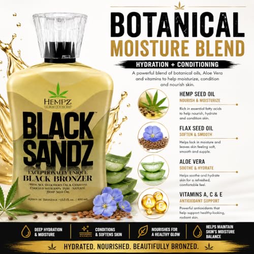 Hempz Black Sandz Black Bronzer with DHA 13.5oz