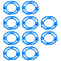 10pcs Shaver Blade Retaining Rings Blade Holder Clip Clips Compatible with Philips S5008 S5010 S5011 S5013 S5015 Shaving Blue