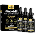 Minoxidil Hair & Beard Growth Serum 5% - Supports Thicker Hair & Beard, 3 Pack