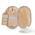 Natural Loofah Sponge with Handle - Dual-Sided Body Scrubber (2-Pack)
