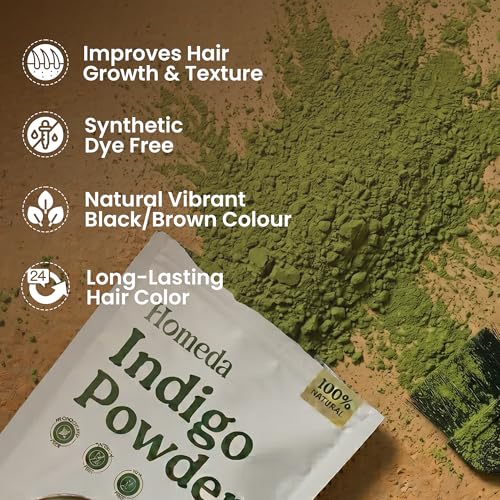 Organic Indigo Powder for Hair - 100g Black Dye