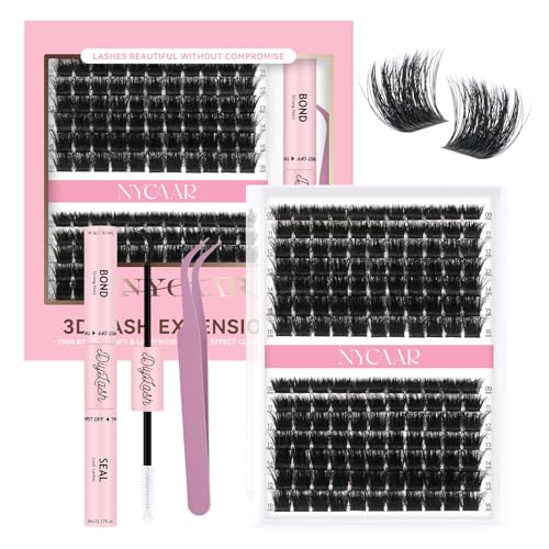 NYCAAR 3D Fluffy Lash Clusters Kit 200D - DIY Eyelash Extensions