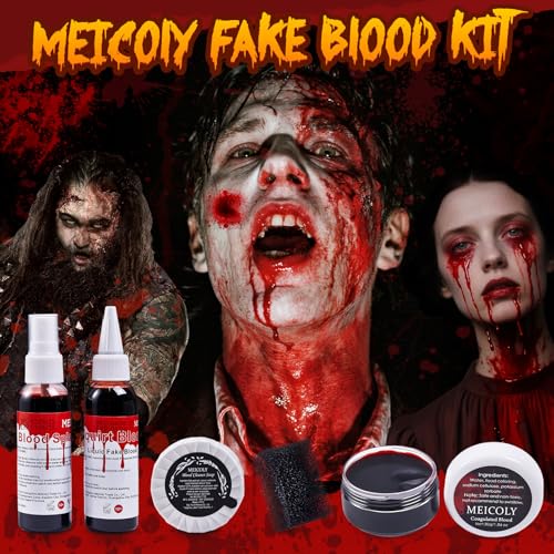 Halloween SFX Fake Blood Makeup Kit – 5-Piece Special Effects Set