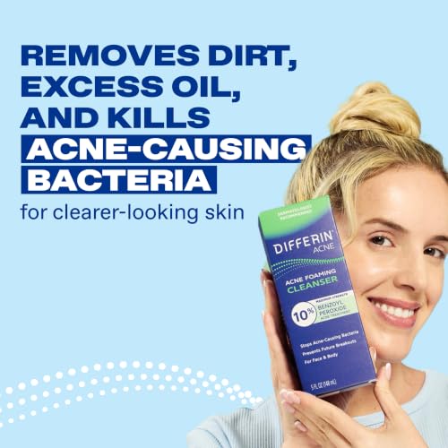 Differin Maximum Strength Acne Foaming Face Wash 10% Benzoyl Peroxide 5oz