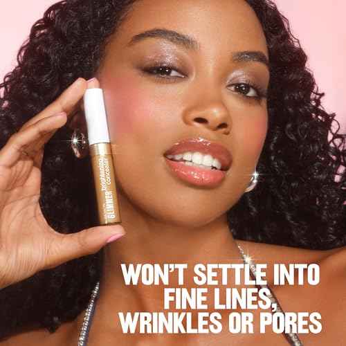 Revlon Glimmer Brightening Concealer, Liquid Under Eye Makeup, Made with Caffeine, Vitamin C, & Stevioside, 125, 0.3 fl oz