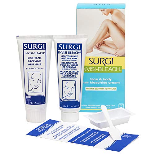 Face & Body Hair Bleaching Cream 1.5 oz Pack of 2 - Gentle, Sensitive Skin Safe