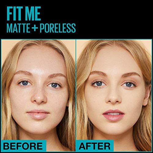 Maybelline New York Fit Me Matte + Poreless Liquid Foundation, Pouch Format, 105 Fair Ivory, 1.3 Ounce