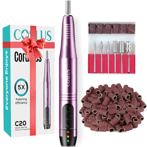 COSLUS C20 Cordless Nail Drill Machine | Electric Manicure Pedicure Kit