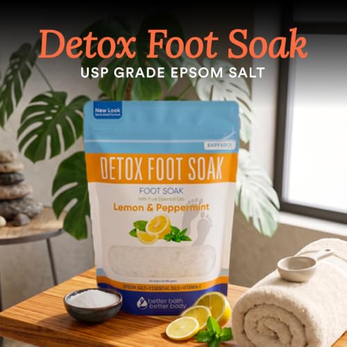 Better Bath Better Body Detox Foot Soak Epsom Salts with Essential Oils - 32 oz