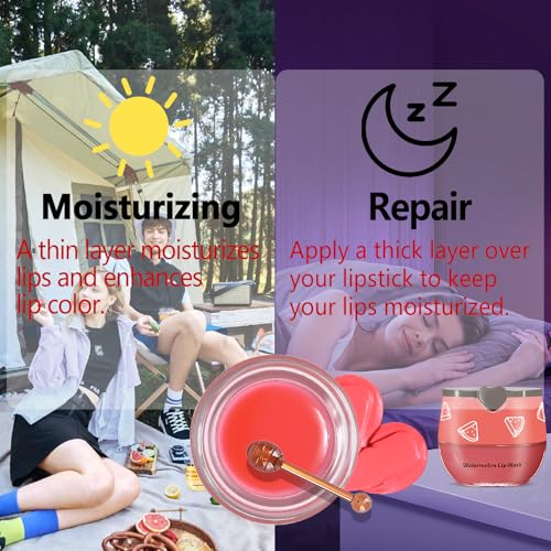 Bee Lip Balm Honey Pot, 4pcs Propolis Lip Mask Overnight Moisturizing Fruity Lip Balm with Stick, Hydrating Prevention Dry and Cracked Lip Scrubs Exfoliator Lip Care (Four flavors)