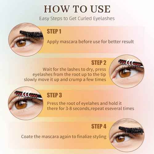 2025 Heated Eyelash Curler-USB Rechargeable Electric Eyelash Curler- Eyelash Curlers Heated 4 Temperature Modes Fast Heat Up Within 5s - 24 Hours Long Lasting- with Led Display for Women Girls (White)